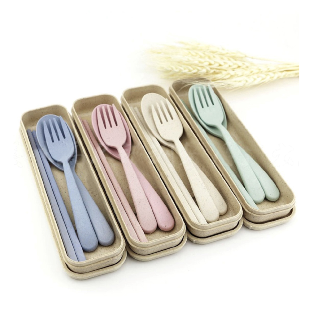 Wheat Cutlery Travel Set